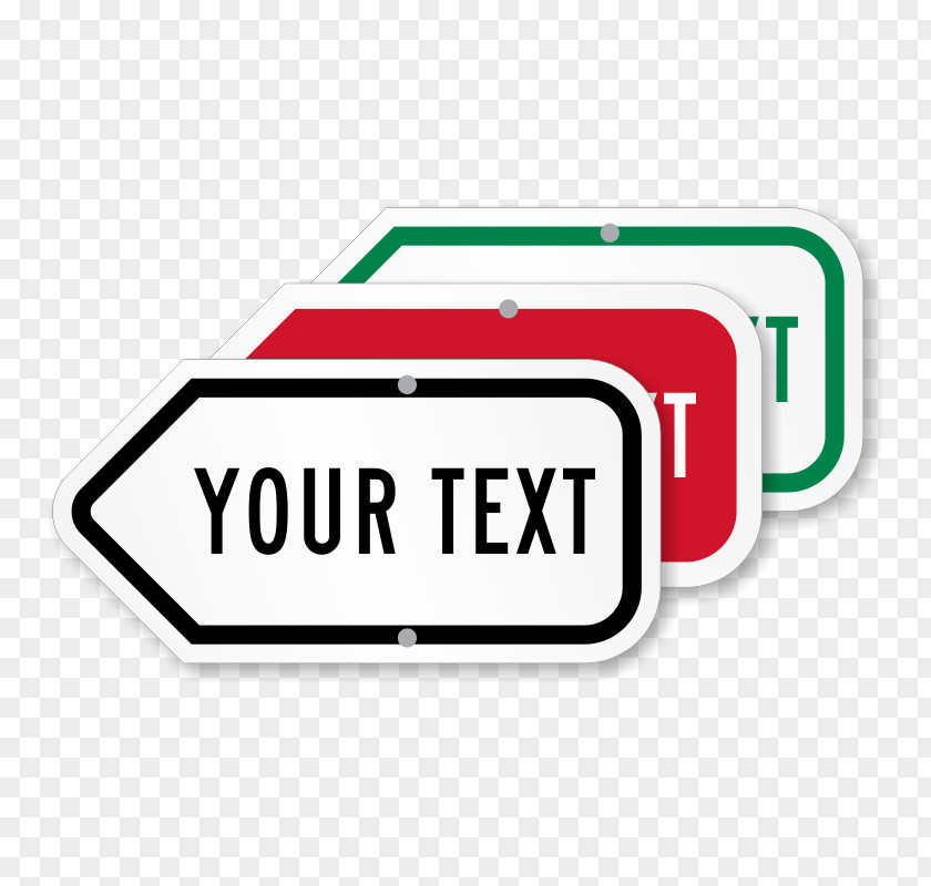 Arrow Traffic Sign One-way Text PNG