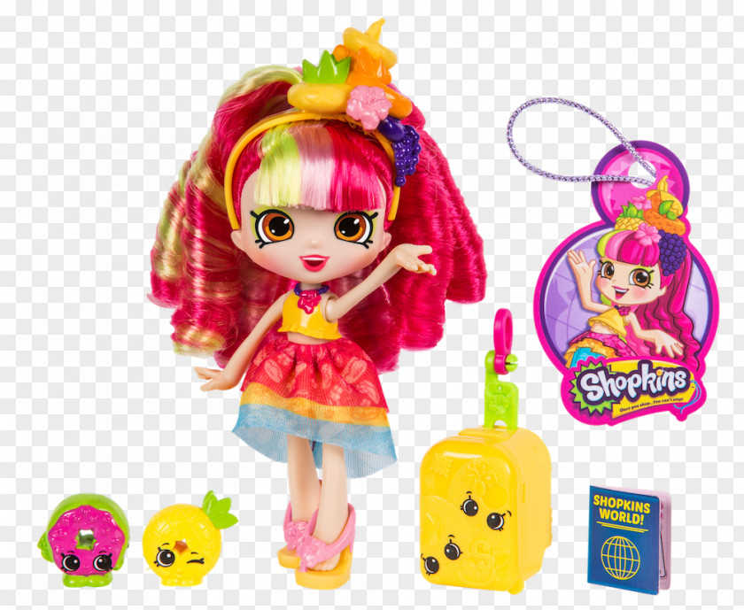 Hairdressing Vip Card Shopkins Shoppies Bubbleisha Doll Toy Brazil PNG