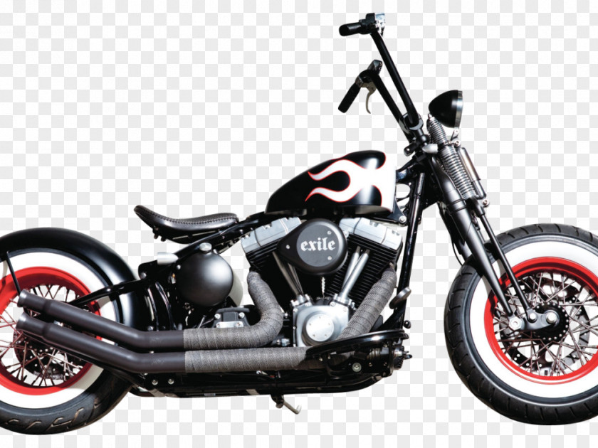 Motorcycle Harley-Davidson Custom Bobber Softail PNG