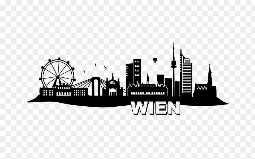 London Clipart Vienna Wall Decal Germany Skyline Sticker PNG
