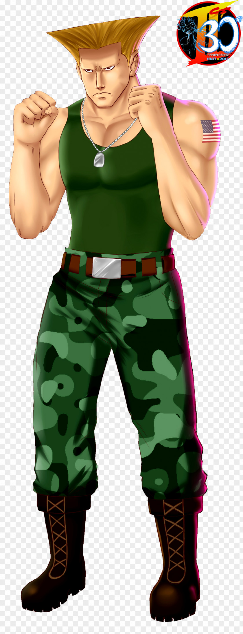 Soldier Street Fighter II: The World Warrior 30th Anniversary Collection Guile Shadaloo PNG