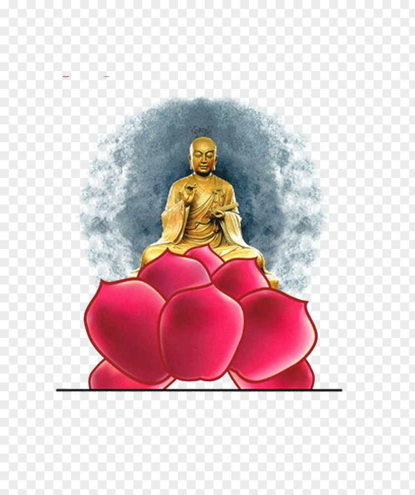 A Golden Buddha Buddharupa PNG