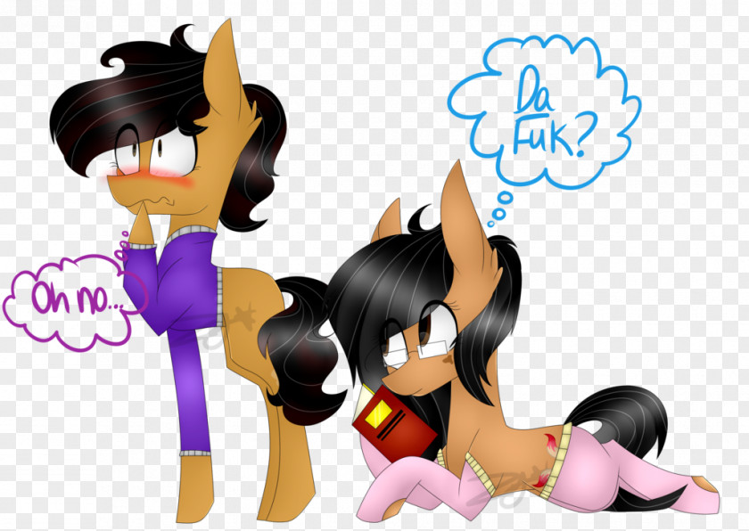 Fuk Pony Horse Dog Clip Art PNG