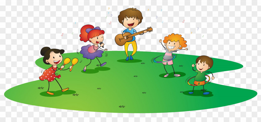A Group Of Children Singing On The Grass Child Royalty-free Stock Photography Illustration PNG
