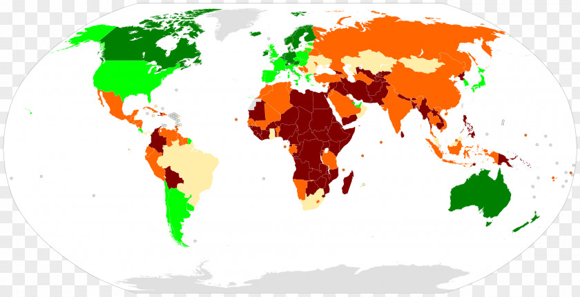 Foreign Country World Map Projection Scale PNG