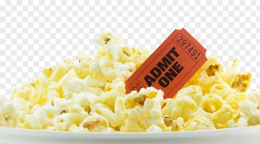 Popcorn Cinema Film Screening Gift Card Ticket PNG
