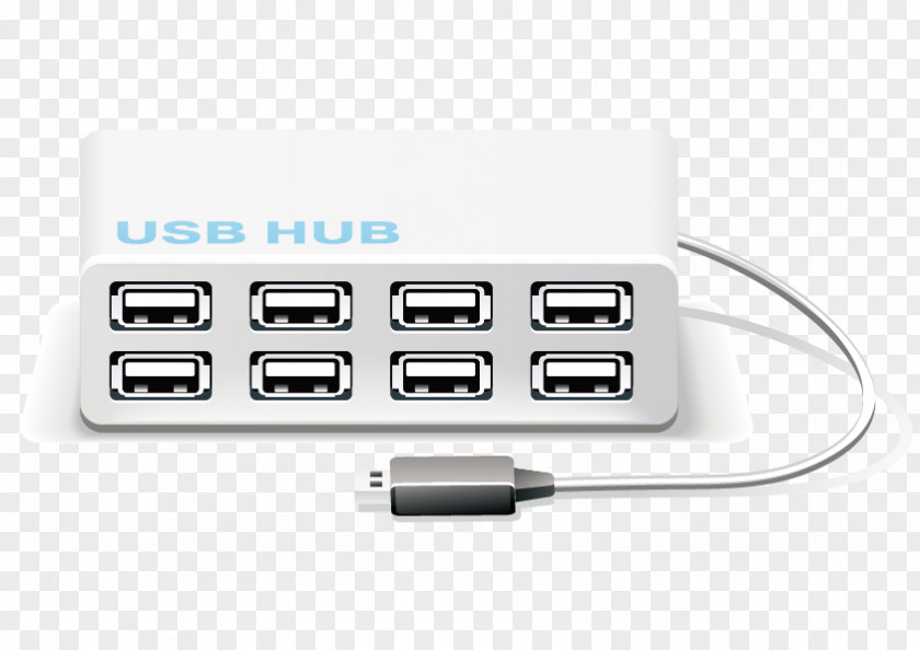 Vector USB-HUB USB Hub Ethernet Icon PNG