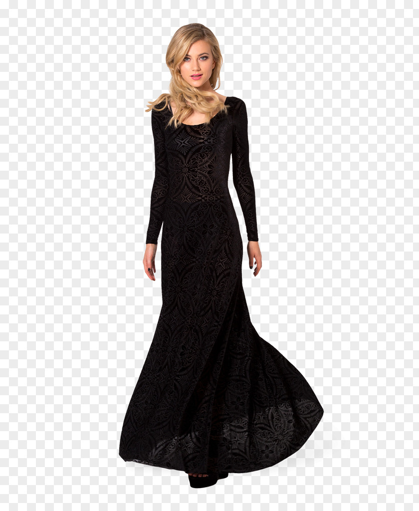 Dress Sleeve Evening Gown Ball Velvet PNG