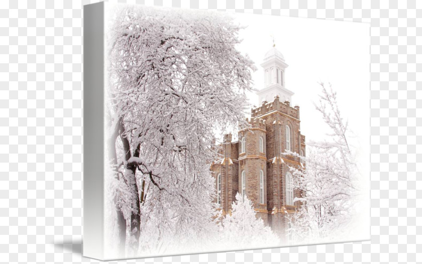 Lds Temple Logan Gallery Wrap Canvas Photography PNG