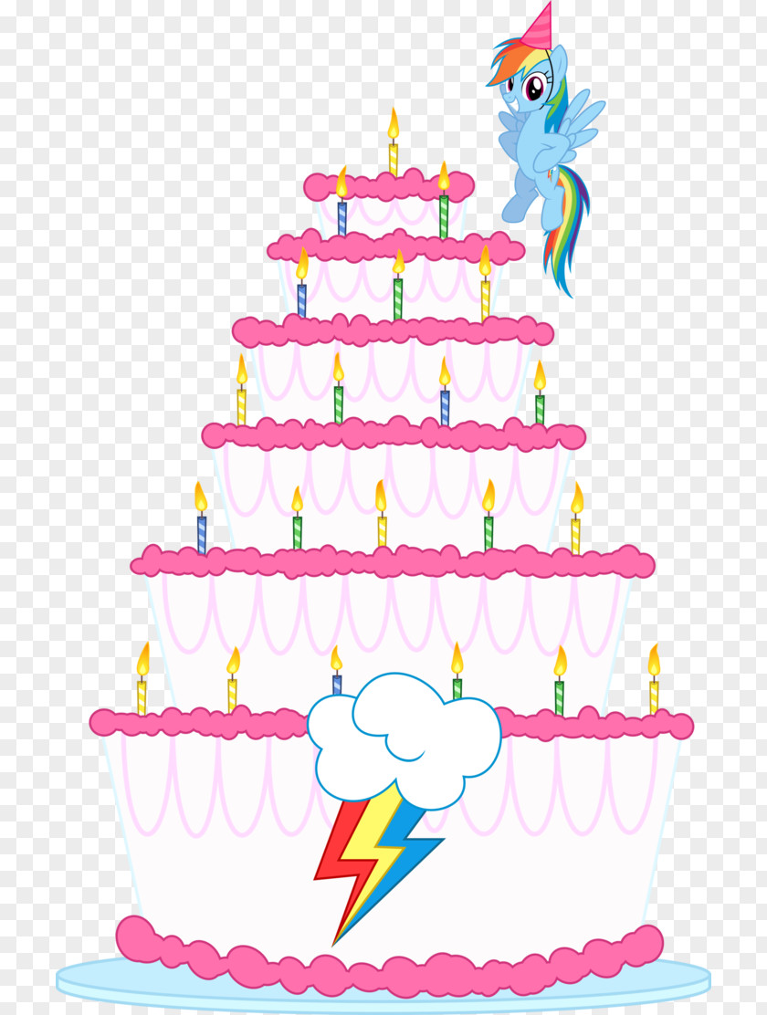 Birthday Cake Rainbow Dash Pony Pinkie Pie PNG
