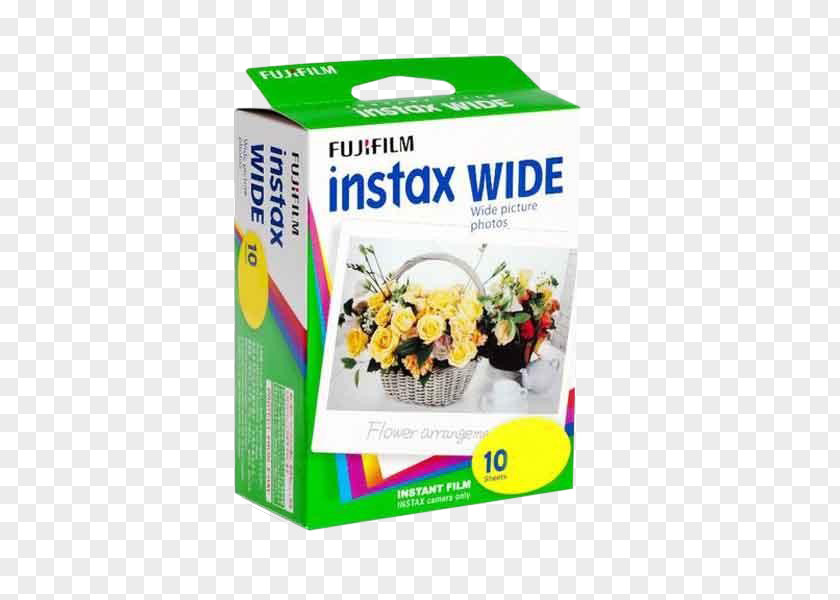 Camera Photographic Film Fujifilm Instax Wide 300 Instant PNG