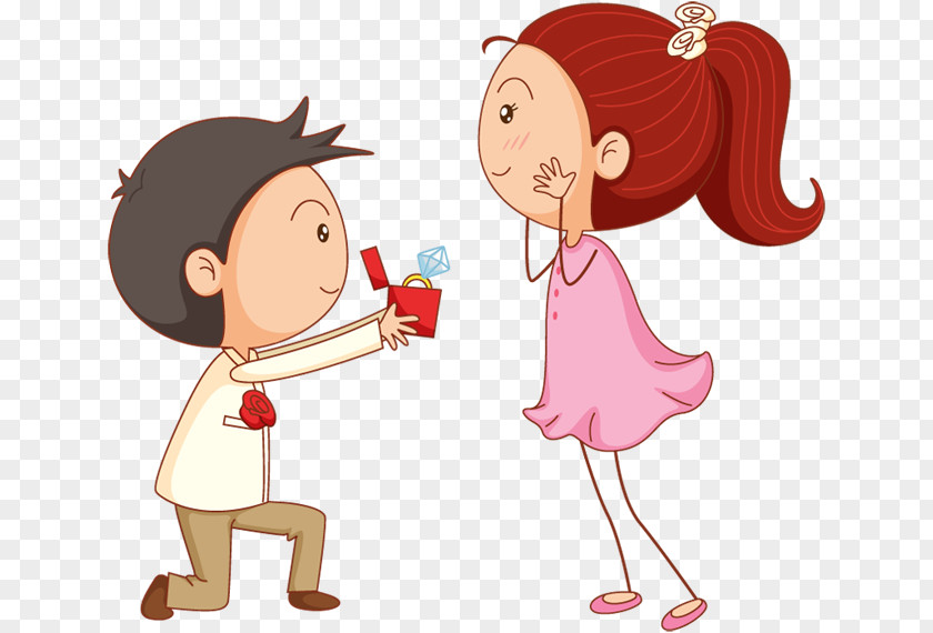 Proposal Marriage Cartoon Royalty-free PNG