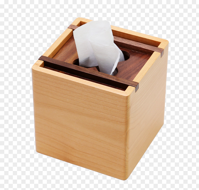 Wood Creative Pumping Tray Tissue Paper Box PNG