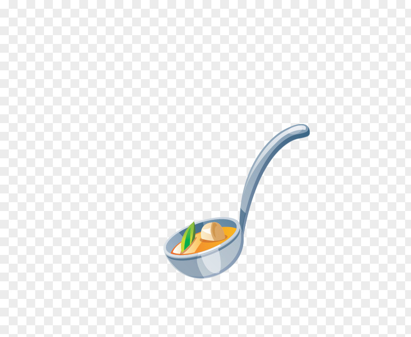 Cartoon Spoon Ladle Illustration PNG