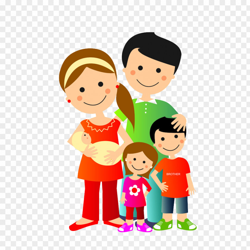 Family Of Five Photography Illustration PNG