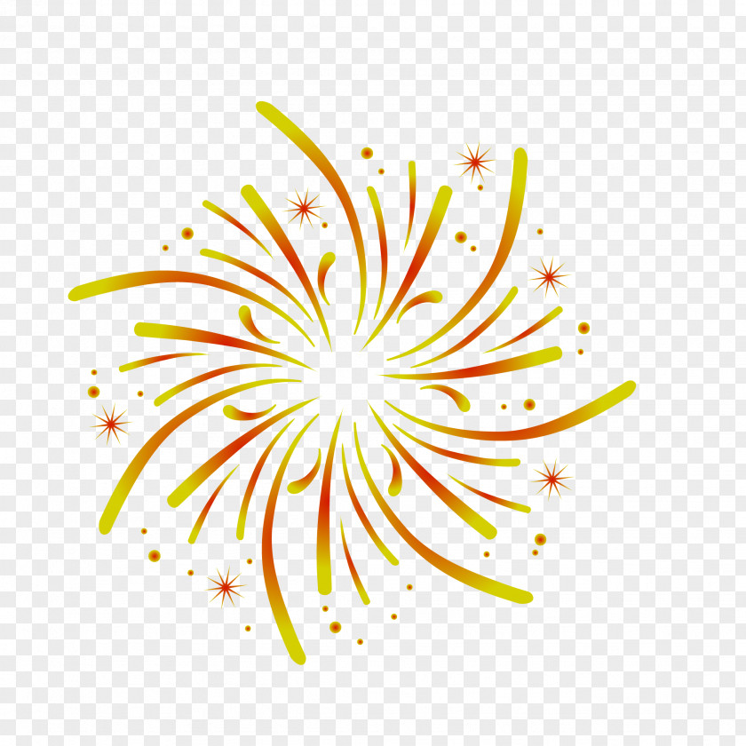 Flower Plant Yellow Line PNG