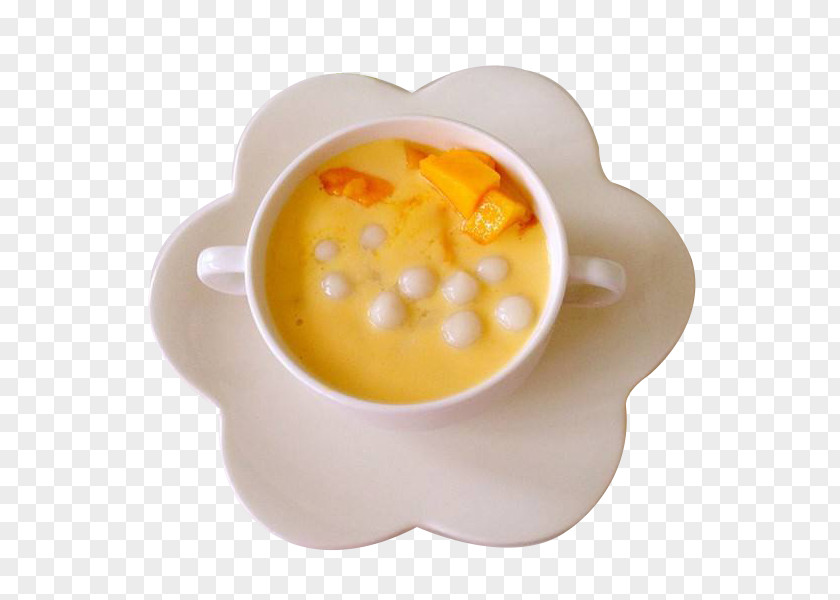 The Petal Shaped Tray Of Mango Sweet Dessert Computer File PNG