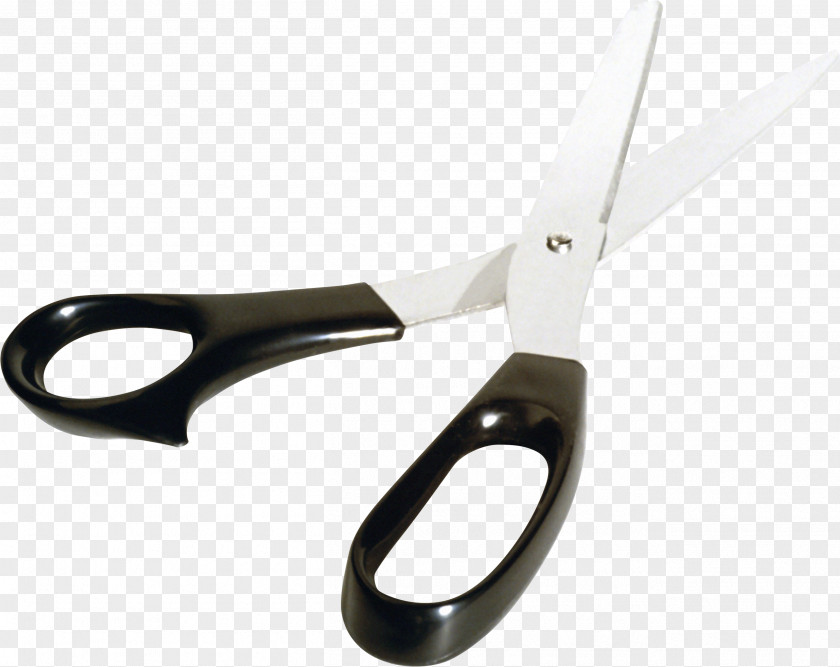Black Scissors Image Icon PNG
