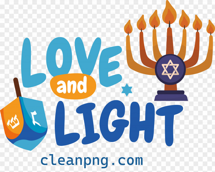 Happy Hanukkah Love Light PNG