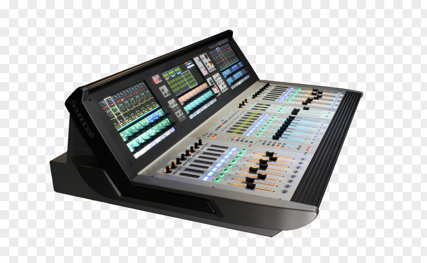 Microphone Soundcraft Audio Mixers Digital Mixing Console PNG