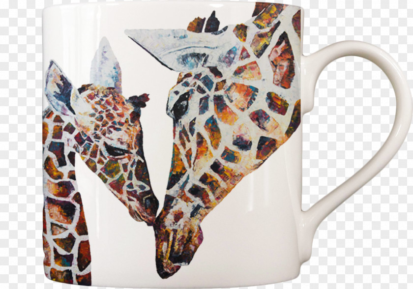 Mug Coffee Cup Giraffe Bone China PNG