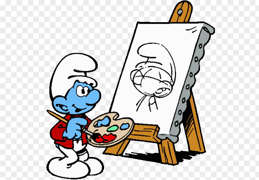 The Smurfs Home Brainy Smurf Papa Smurfette Baby Gargamel PNG