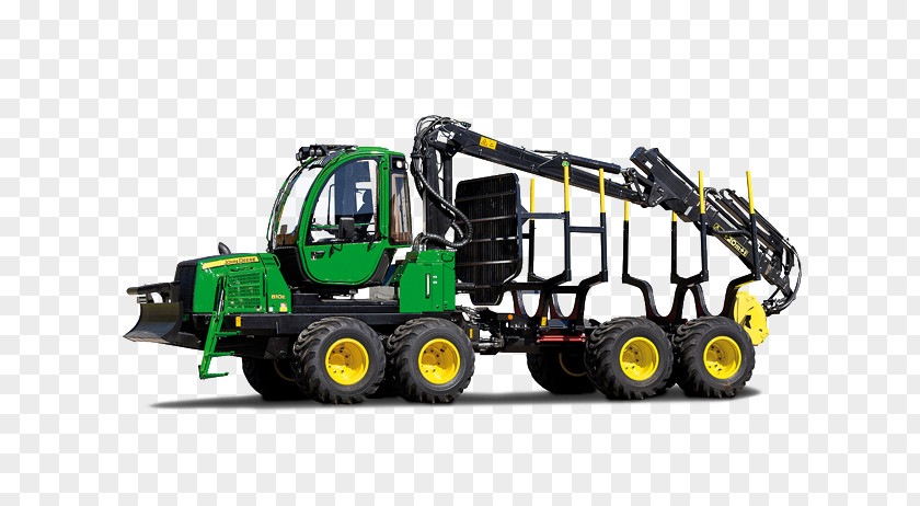 Tractor John Deere Agricultural Machinery Forwarder PNG