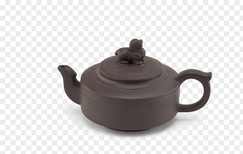 Yixing Kettle Teapot Tableware Pottery Lid PNG