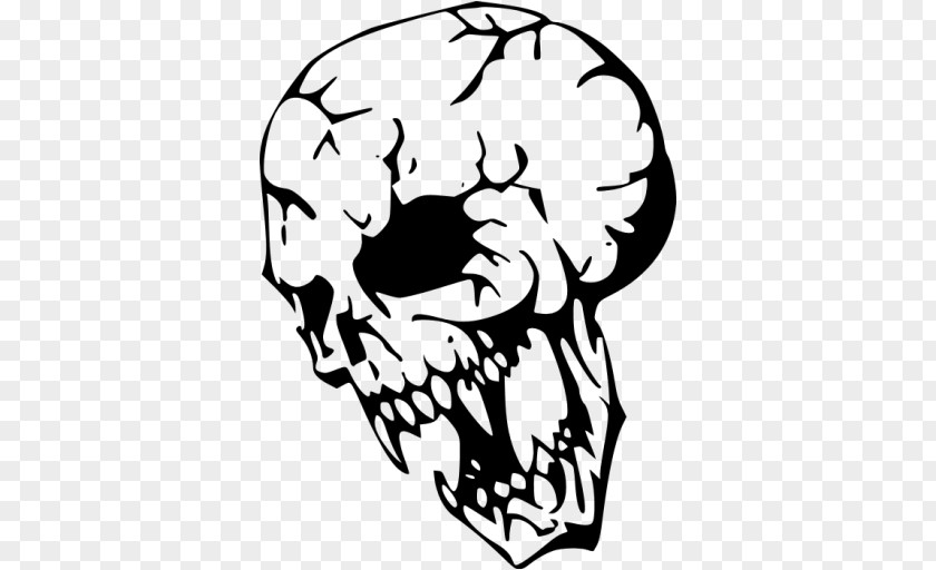 Black Skull Stencil Airbrush Punisher Art PNG