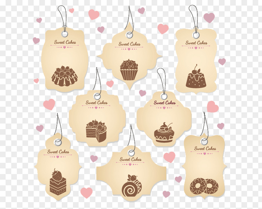 Dessert Tag Vector Muffin Cake Photography PNG