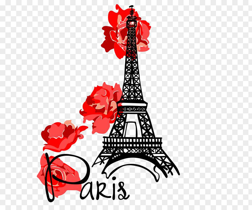 Eiffel Tower Vector Graphics Illustration PNG