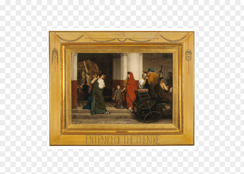 Painting Fries Museum Lawrence Alma-Tadema: At Home In Antiquity Entrance To A Roman Theatre Art PNG