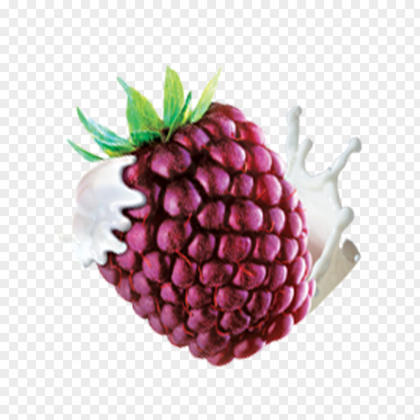 Purple Pineapple Milk Berry Food PNG