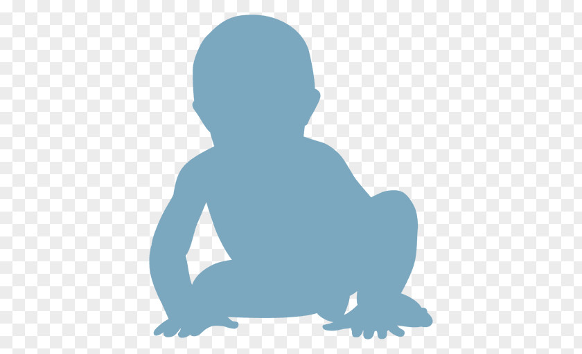 Silhouette Infant Crawling PNG