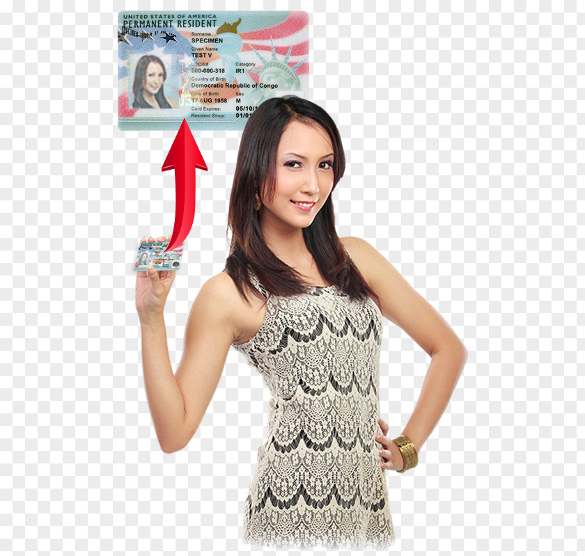 Woman Card Permanent Residence Residency 身份調整 K-1 Visa PNG