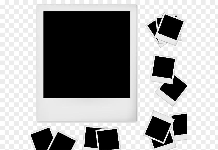 Black And White Frame Instant Camera Picture PNG
