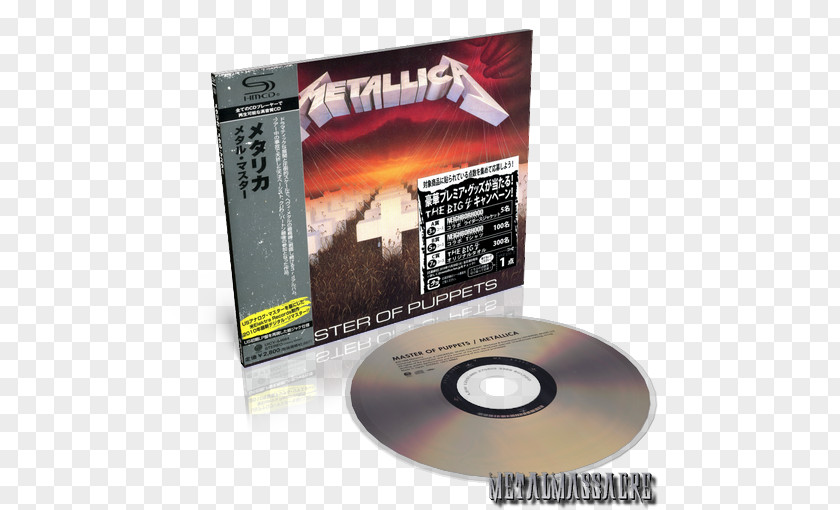 Master Of Puppets Metallica Compact Disc Thrash Metal Album PNG