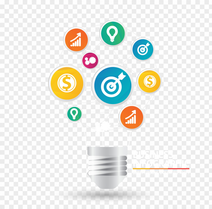 Vector Bulb Responsive Web Design Development Business PNG