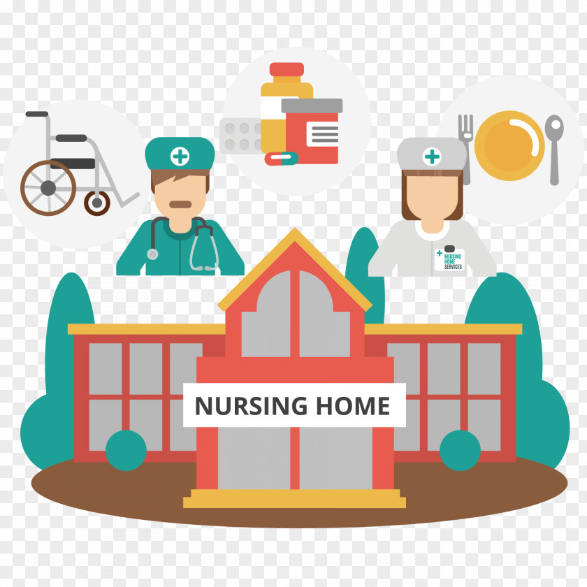 Vector Map Nursing Home Care Old Age PNG