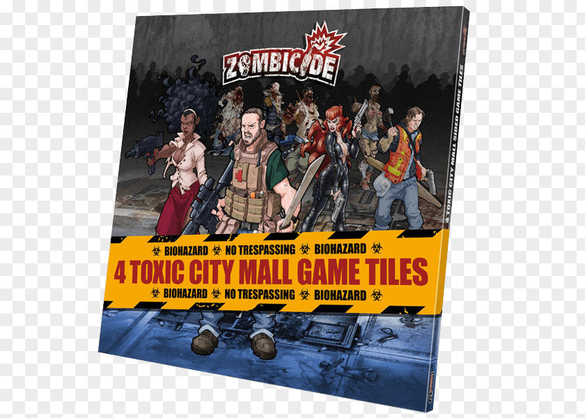 Zombicide Guillotine Games Zombicide: Toxic City Mall Expansion Board Game Set PNG