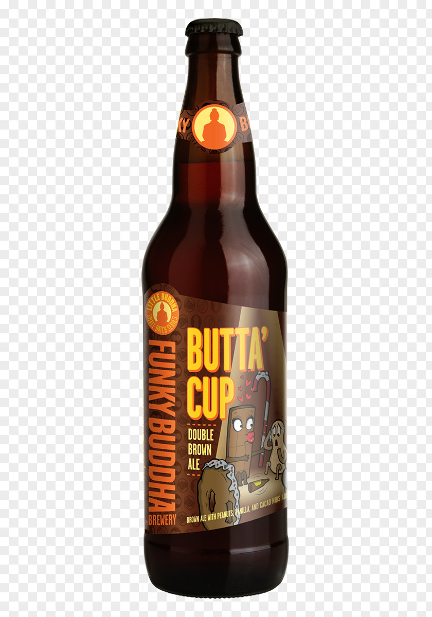 Bottle Mockup Funky Buddha Brewery Beer Brown Ale Kvass PNG
