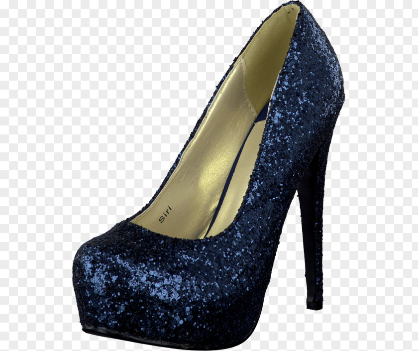 Cobalt Blue Heel Shoe PNG
