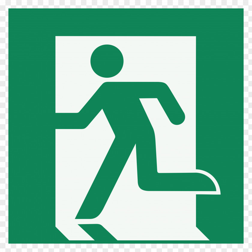 Emergency Exit Sign Evacuation Safety PNG