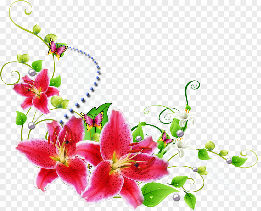 Vines Flower Floral Design Clip Art PNG