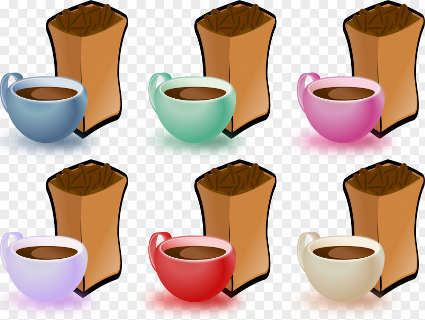 Coffee Beans Cafe Cup Bean Clip Art PNG
