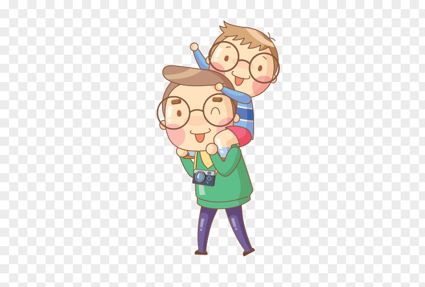 Creative Family Kinship Cartoon PNG