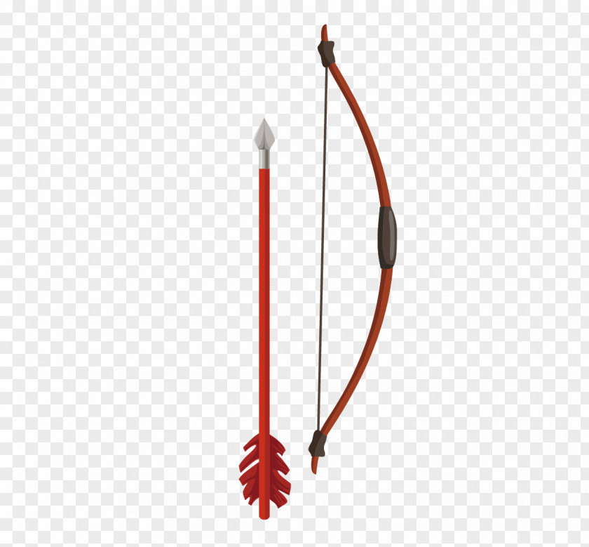 Hand Drawn Bow And Arrow Vector Material Euclidean PNG
