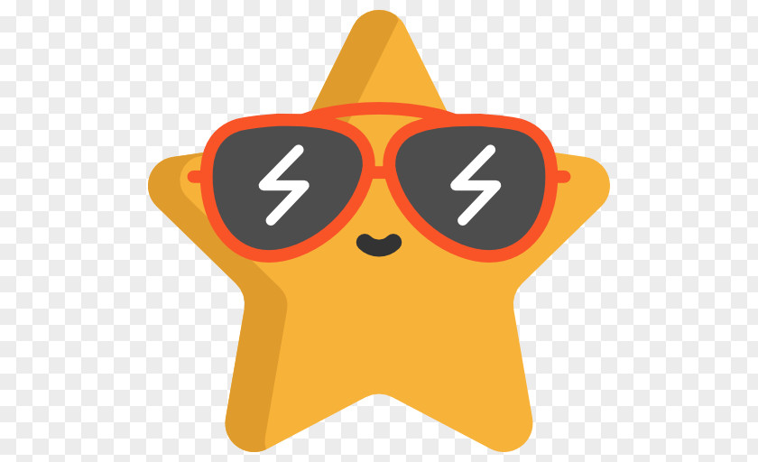 Sunglasses Stars Icon PNG