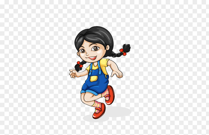 Asia Woman PNG , Running girl clipart PNG