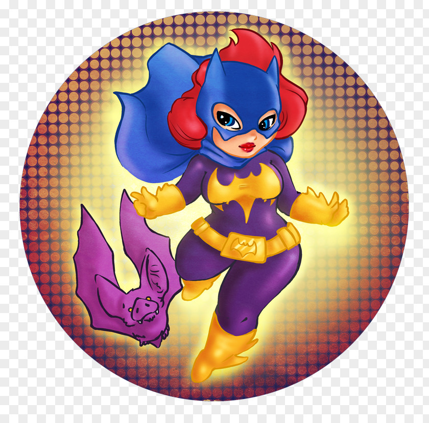 Batgirl Purple Violet Cartoon Character Legendary Creature PNG